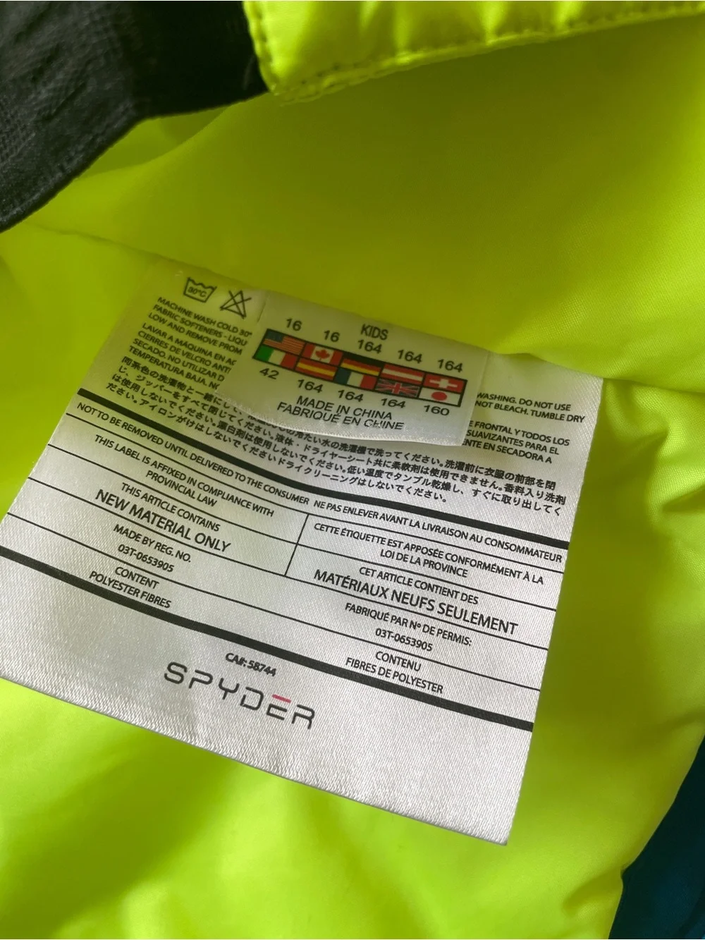 Spyder Challenger Ski Snow Jacket size 16